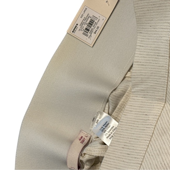 So Women’s Cream Light Pin Strip Pants - Picture 5 of 6